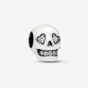 NWT Pandora Glow-in-the-dark Sparkling Skull Charm